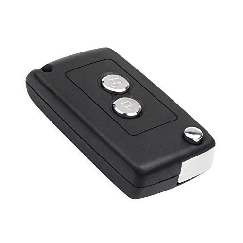 NIUASH Carcasa de Llave remota de Coche de 2 Botones modificada, para Citroen C1 C2 C3 C4 C5 Xsara Picasso, para Peugeot 307107207