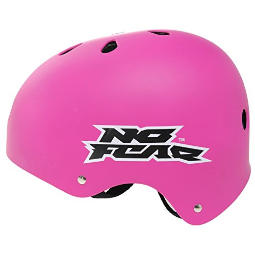 No Fear Skate Casco Headwear Cabeza protección al Aire Libre Accesorio Rosa, tamaño Small