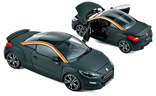 Norev 2012 Peugeot RCZ R Black / Gold 1/18 Diecast Car Model by