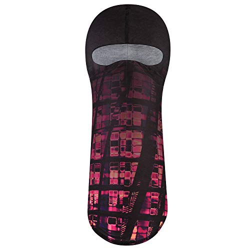 Original Buff Microfiber Balaclava Pixel Purplish, Unisex Adulto, Light Pink, Talla única