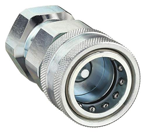 Parker HANNIFIN 6600 acero General Purpose hidráulico rápido acoplador, 3/8" Body Size, 3/8"-18 NPTF Port End, 2.18" Length, 1