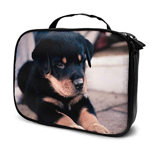 Patas de Cachorro Negras Bolsa de tocador de leña ardiente Bolsa de cosméticos de Gran Capacidad Bolsa de Maquillaje portátil Bolsa de Almacenamiento Organizador Colgante de Viaje a Prueba de Agua Fo