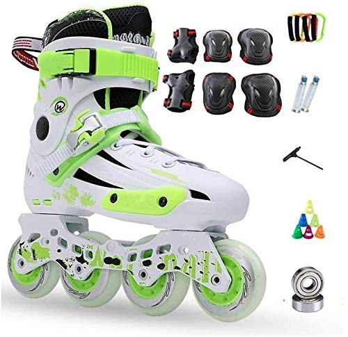 Patines Principiantes Mujeres y hombres Rendimiento al aire libre en línea patines en línea, señoras adultas y macho interior recreativo patines en línea para jóvenes adolescente regalo racing skates