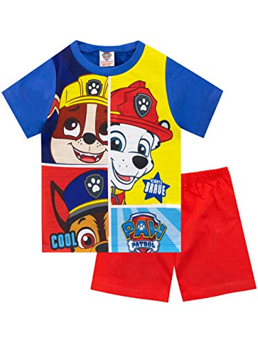 Paw Patrol Pijamas Manga Corta para Niños La Patrulla Canina Rojo 3-4 Años