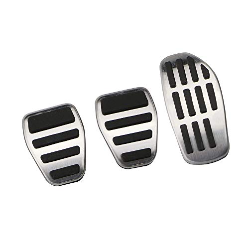 Pedales De Freno Coche del pedal del freno gas cubierta en forma for el Nissan X-Trail T32 Rogue Rogue Qashqai Deporte J11 retrocesos for Renault Koleos Kadjar Pedal De Coche (Color Name : MT 3Pcs)