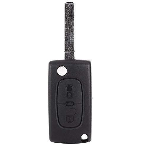 Plegables llaves Carcasa 2 Botones en blanco mando a distancia inalámbrico llave