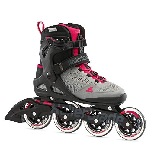 Rollerblade Macroblade 90 W - Patines en línea para Mujer, Color Gris, paraíso Rosa, 275