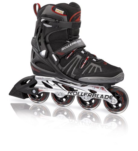 Rollerblade Spark 80 - Patines en línea para Hombre, tamaño 10 UK, Color Negro/Rojo