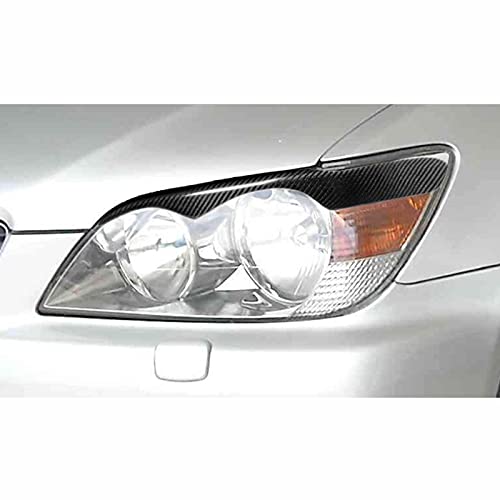 Rtyuiop para Lexus IS200, Faro de Fibra de Carbono, luz de pestañas, modificación de Cejas, Accesorios de Coche