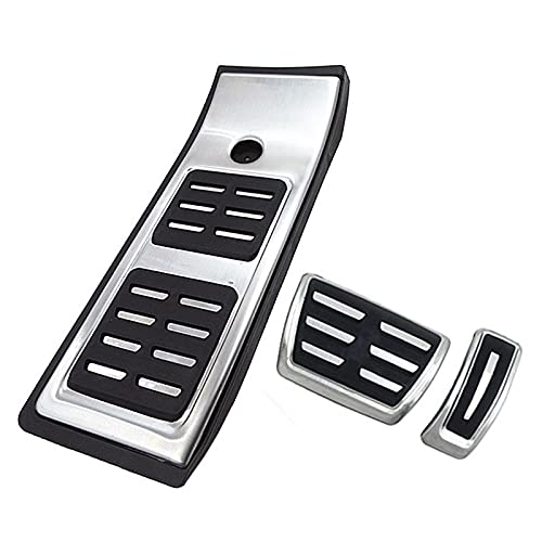 Rtyuiop Pedal de Acero Inoxidable, para Audi Q5 2018 2019 2020 Acelerador Gas Combustible Pedal de Freno Reposapiés Pedales Alfombrillas Accesorios de Cubierta