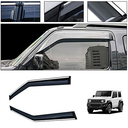 saitake Deflectores Viento para S uzuki Jimny 2007-2019 Derivabrisas Deflectores de Aire Visera Lateral Ventanillas Viento y Lluvia