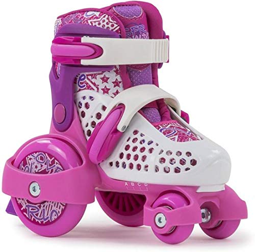 SFR Stomper Adjustable Patines, Unisex niños, Rosa, 23/27