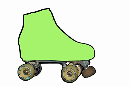 SILVYE - Fundas Cubre Patines para Patinaje ARTÍSTICO Gama Verde (Verde Limon, Talla S)