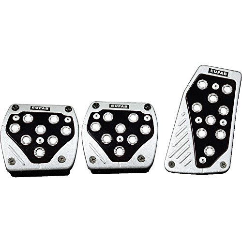 Sport-Pedal-Set, 3 Teilig Negro/ALU