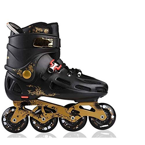 SXFYHXY Patines En Línea Adulto Patines De Una Hilera Patines Profesión Hombres Y Mujeres Patines Set Completo En Línea para Exteriores con Tamaño Ajustable