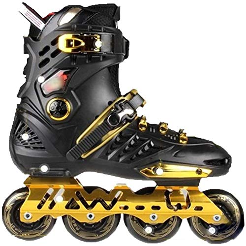 SXFYHXY Patines En Línea, Patines En Línea Ajustables con Ruedas Iluminadas Patines En Línea Patines De Ruedas Profesionales Salto Elástico Alto Patines De Cuatro Ruedas para Adultos