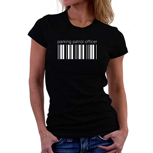 Teeburon Parking Patrol Officer Lower Barcode Camiseta Mujer