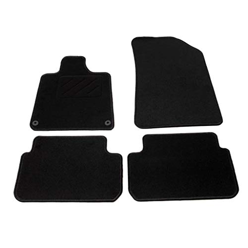 Tidyard Juego de Alfombrillas de Coche con 4 Piezas para Peugeot 407 2004- Gris Antracita 550 g/m²