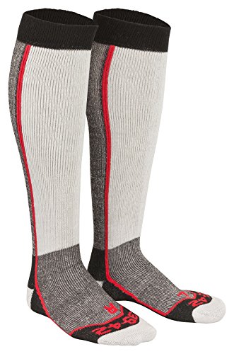 Tobeni 2 Pares de Esquis y Calcetines de Snowboard Thermolite Calcetines hasta la Rodilla para Mujer y Hombre Color Rojo Tamano 35-38