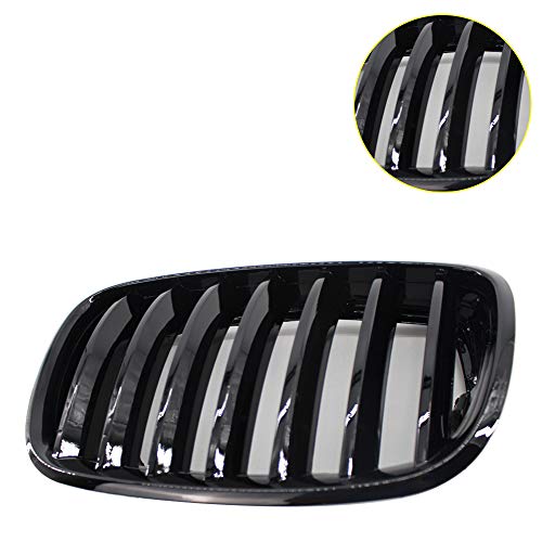 Tuqiang Parrilla Delantera para BMW E70 E74 2007-2013 Rejillas Frontales de Radiador ABS Parrillas Delanteras de Riñón 1 Par