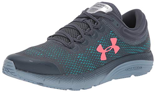 Under Armour UA Charged Bandit 5, Zapatillas para Correr, Calzado Deportivo Hombre, Gris (Wire/Ash Gray/Beta Red (403) 403), 42 EU