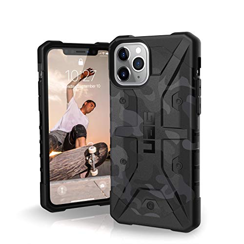 Urban Armor Gear Pathfinder Funda Apple iPhone 11 Pro (5.8") Carcasa Protector Case (Compatible con Carga Inalámbrica, Ultra Resistente Slim Cover) - negro (camo)