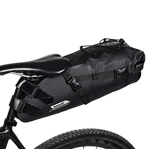 WILDKEN Bolsa de Sillín de Bicicleta Bolsa de Asiento de Bicicleta Impermeable de Tubo Superior para Bicicletas de montaña Bicicletas de Carrera (10L)