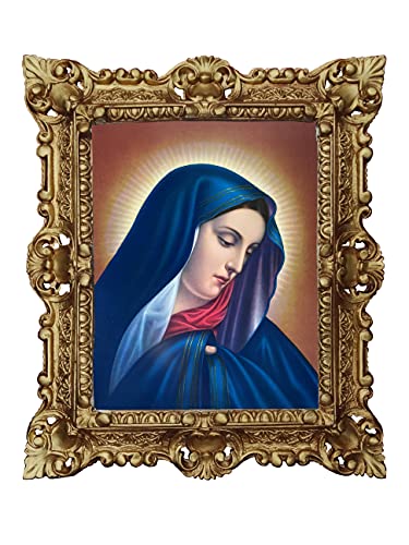 WTD - Cuadro de pared (45 x 38 cm), diseño de Madonna Madre de Jesús Addolorata