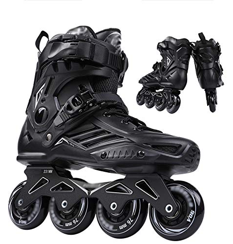 XYZCUP Rollerblades Mujeres Patines En LíNea Adulto AnticolisióN, Resistente Al Desgaste, Transpirable, CóModo Roller Blades Hombres Patines,Negro,41