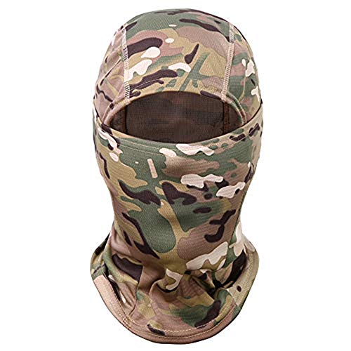 Yongbest Passamontagna,Camuflaje Pasamontañas Balaclava Máscara para Hombres,Mujeres,Deportes al Aire Libre,Caza,Ciclismo,Motos,Esquí