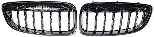 Zaaqio Parrilla Delantera del Coche Parrilla Negra, para BMW 4 Series F32 F33 F36 2Pcs / Set ABS Plástico Negro Brillante