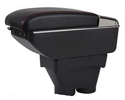 Zyuan Reposabrazos para Peugeot 208 Box Accesorios Interiores ShanDD (Color : D Style Black)