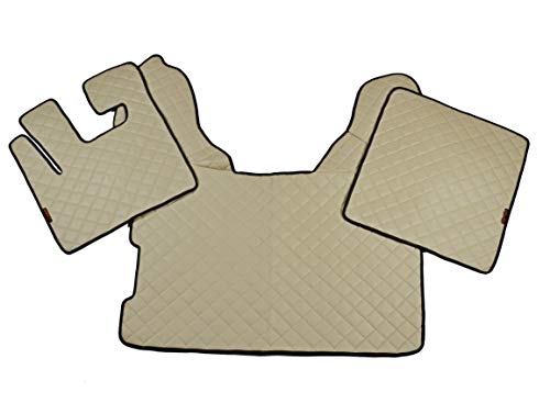 24/7Auto 3 piezas set beige alfombras de piso cubierta suave Eco cuero para nuevo XF105 caja de cambios automática izquierda camiones sólo