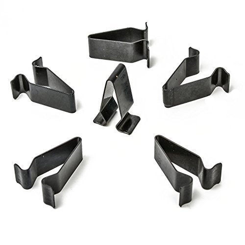 5 x metal soporte grapas abrazadera tuerca Negro | cl de 0383