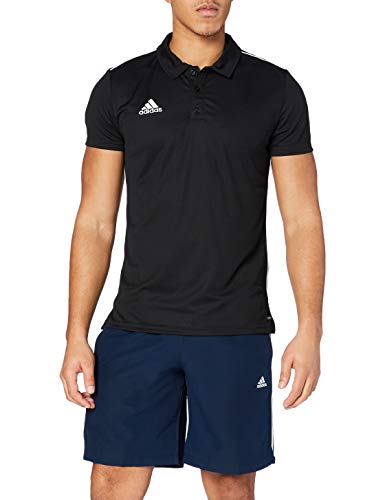 Adidas CORE18 POLO Polo shirt, Hombre, Black/ White, M