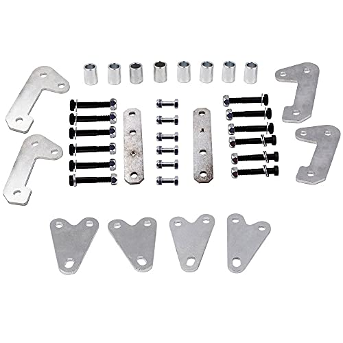 AIOFOGXC Kit de elevación de Nivel Trasero Completo de 2"UTV/Ajuste para Polaris Ranger Crew XP900 PLK900R-00 2013-2018 Kit de elevación (Color : Gray)