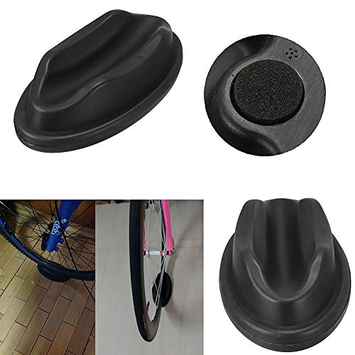 Almohadilla para Rueda Delantera de Bicicleta, plástico Moldeado Bicicleta para Turbo Trainer, Vertical Bloque de Soporte Estabilizador, Negro, 1 Pieza