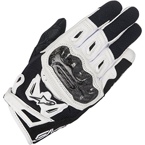 Alpinestars 1695160204 Guantes para Moto, Negro/Blanco, Talla L