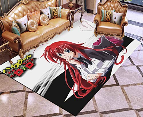 Animación de alfombras, Escuela D × D / Rias Gremory, Crystal terciopelo Alfombra, dormitorio de noche antideslizante estera del piso, de noche Manta, rectangular estera del piso, decoración casera