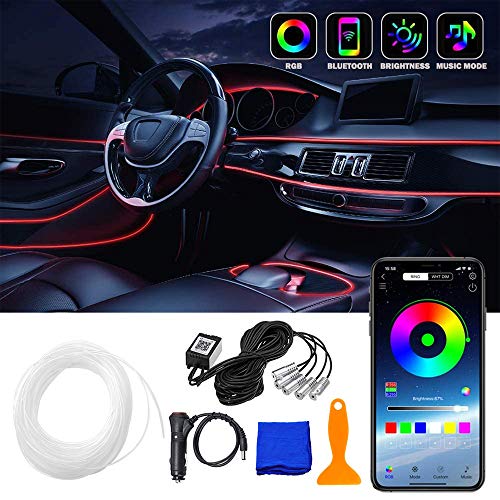 Anyingkai Iluminación LED Interior para Coche,LED Coche Interior Tiras,Tiras LED Coche,Iluminación Interior LED Coche,LED Coche Interior,Luces Interior Coche,Luces LED Coche