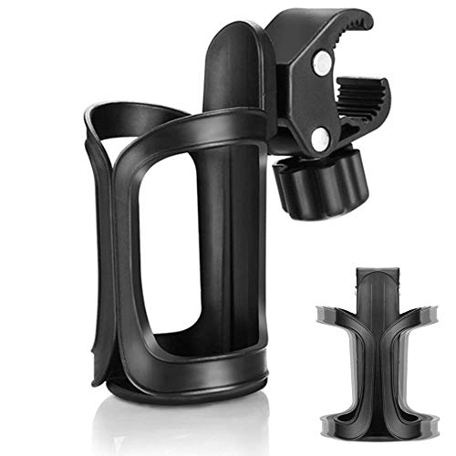 AumoToo Bike Cup Holder, 360 Grados de rotación Bebida Botella de agua jaulas Cochecitos de bebé para bicicletas, bicicletas de montaña, cochecitos de bebé y sillas de ruedas