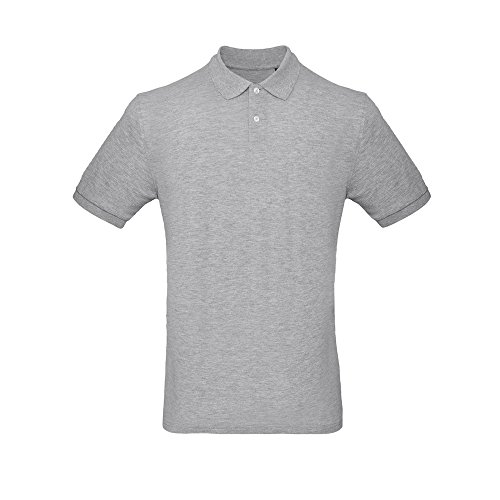 B&C - Polo Modelo Inspire para Hombre (Paquete de 2) (XL) (Gris Topo)