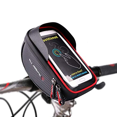 Bolsa Bicicleta Manillar,Selighting Bolsa Bicicleta Impermeable,Soporte Bolsa Movil Bicicleta Bolso Delantero Con pantalla Táctil Bici Bolso adecuado Teléfono Móvil dentro de 5,5 pulgadas