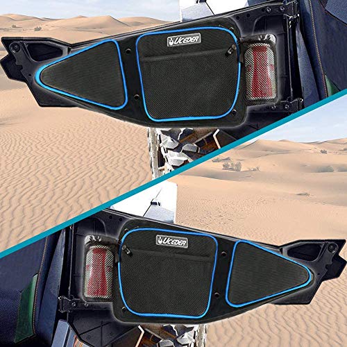 Bolsas RZR para puerta lateral, resistente, 1680D, de nailon para polaris RZR XP 1000 900XC S900 Bolsa de almacenamiento lateral para pasajeros y conductores con protección de rodilla