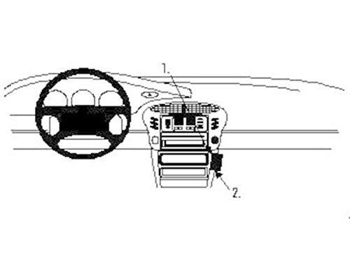 Brodit 852428 ProClip - Soporte de Clip para Porsche 911 1999-2004 y Boxter 1997-2004