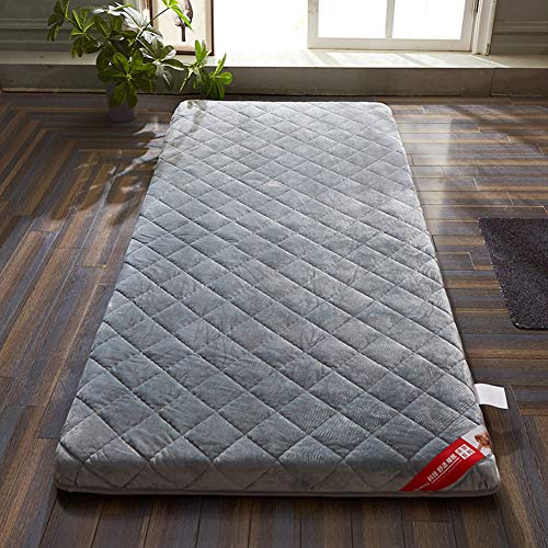 CTYfuton 4d Respirable Tatami Colchoneta,Premium Piso Futón Estera De Colchón, Sleeping Pad Plegable Japonés para El Verano-c Queen