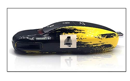 Cubierta de la Llave del Coche Tapa del teclado for Porsche Macan Cayenne Panamera 911 971 9YA alarma a distancia Soporte del Hard Shell clave de caja de la cubierta de plata No.23 de carreras de coch