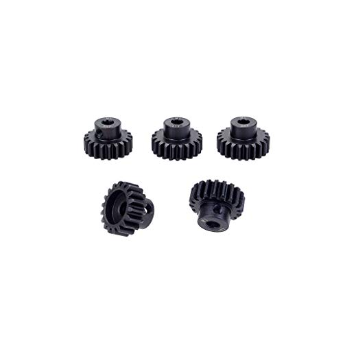 DollaTek 5PCS M1 5mm 18T 19T 20T 21T 22T Piñón Engranaje del Motor para RC Car 1/8 Motor sin escobillas Cepillado