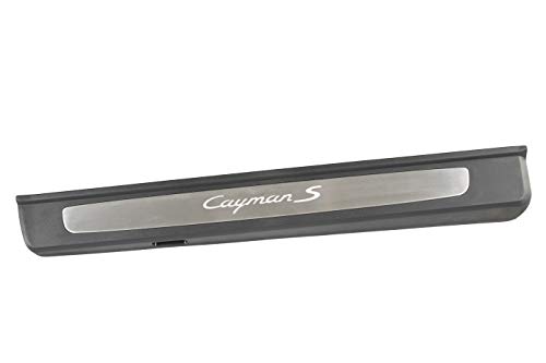 Embellecedor de umbral para Porsche 718 Cayman S 981/982, acero inoxidable + iluminación / RE.