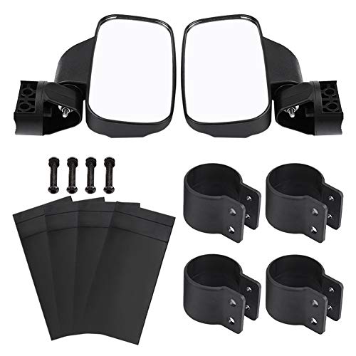 Espejo retrovisor lateral ajustable para motocicleta Diseño convexo para UTV Polaris Ranger RZR Can-Am 1 par